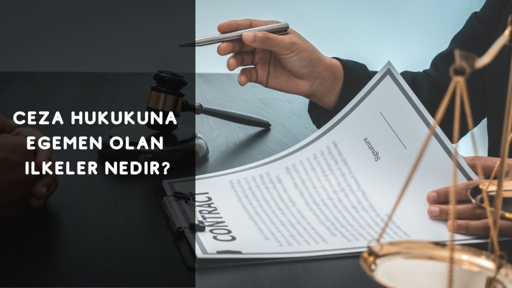 Ceza Hukukuna Egemen Olan İlkeler Nedir?